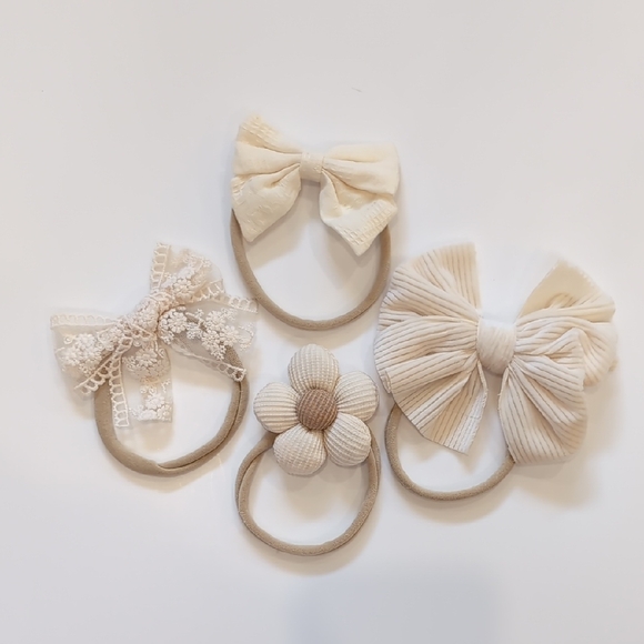 Cream Hair Accessories Set for Kids - Picture 1 of 1
